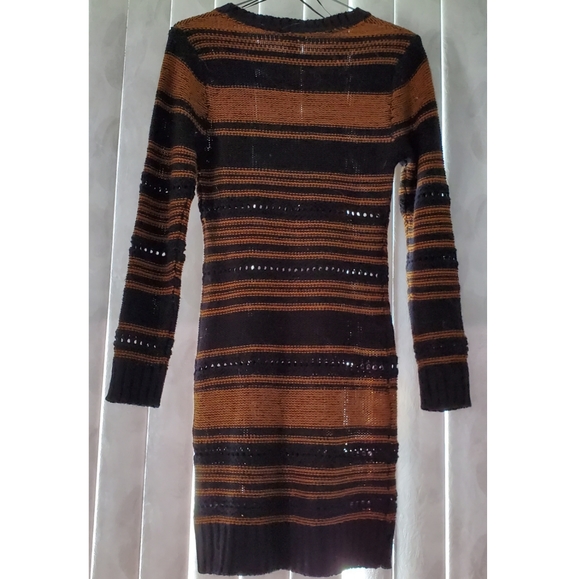 LOVE & LIBERTY Striped Knit Sweater Dress - Size S - Picture 2 of 3